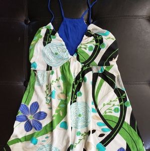 Floral print camisole tank top